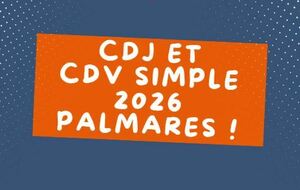 CDJ, CDV simple 2026 : palmarès !